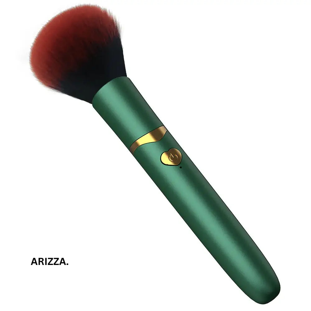Soft Fluffy Portable Vibration Makeup Brush Green
