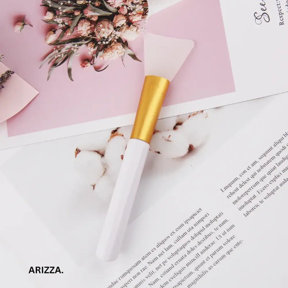 Soft-headed Silicone Facial Mask Brush white