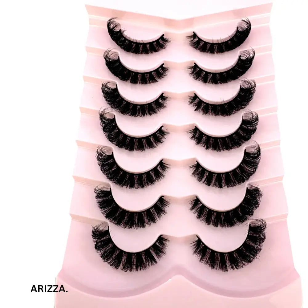 Strip Fluffy False Lashes Extensions 7pairs-X81