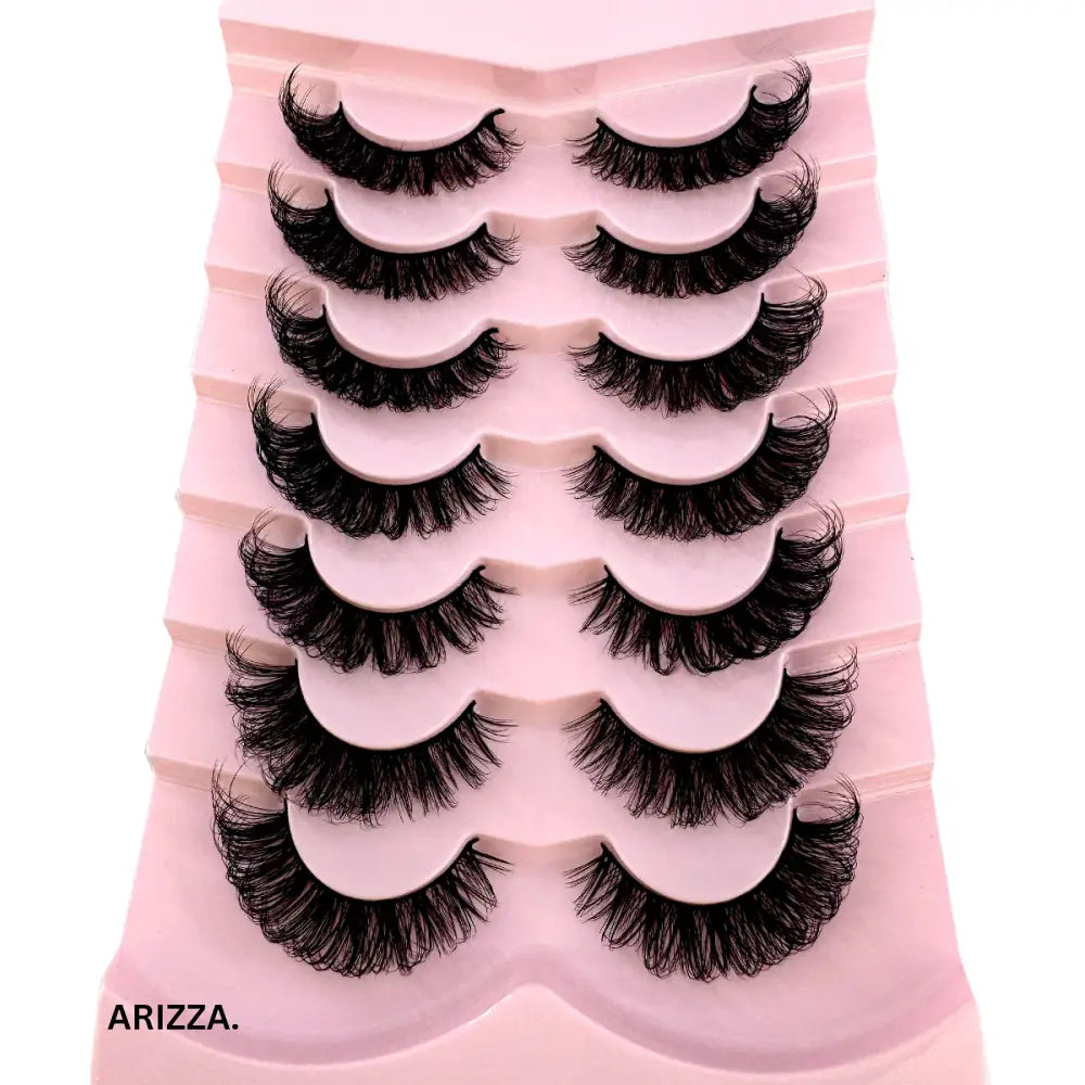 Strip Fluffy False Lashes Extensions 7pairs-X82