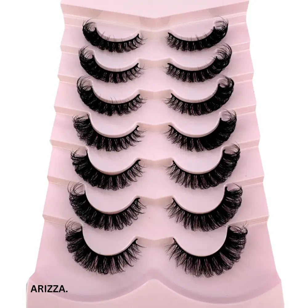 Strip Fluffy False Lashes Extensions 7pairs-X83