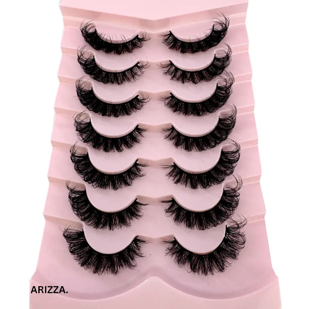 Strip Fluffy False Lashes Extensions 7pairs-X84