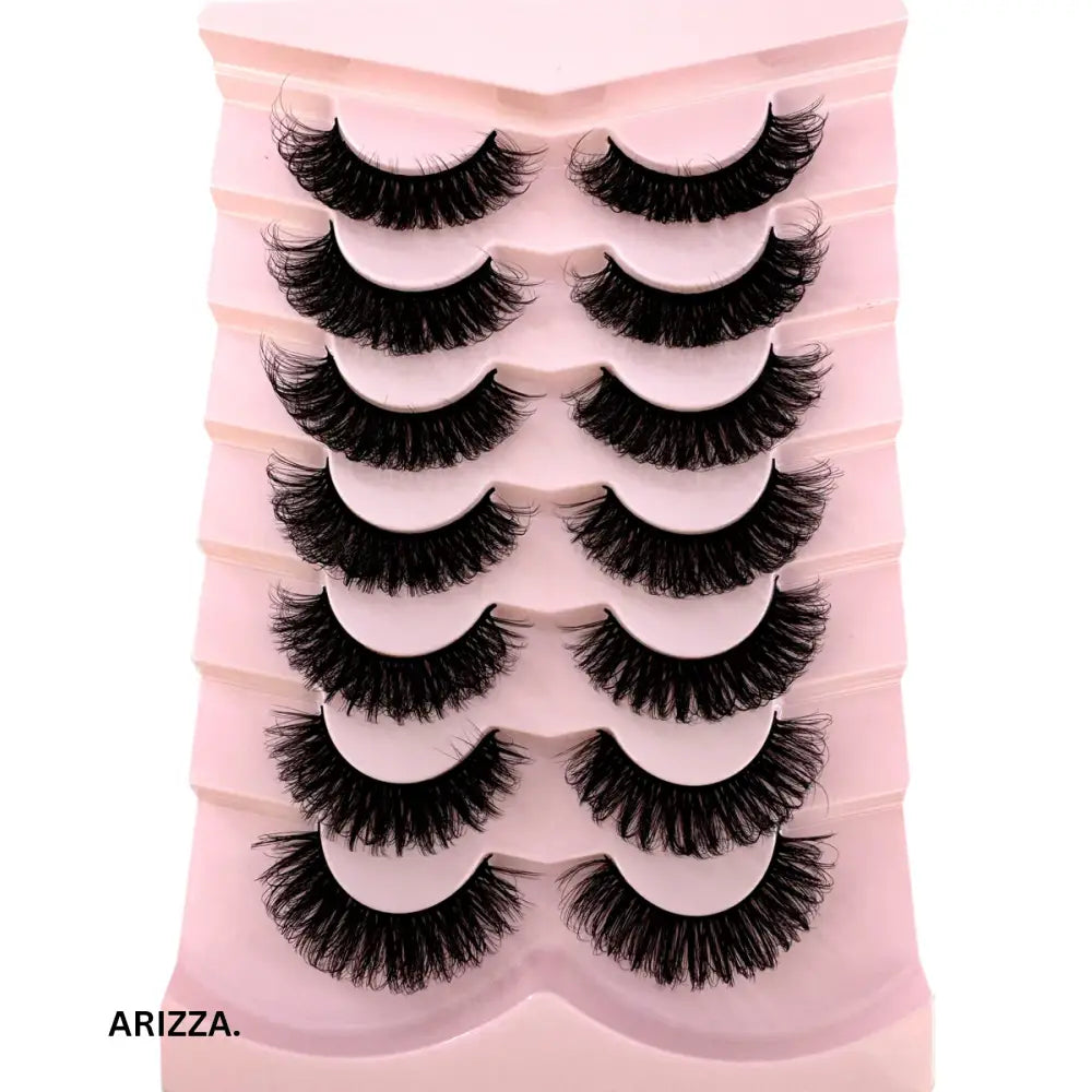Strip Fluffy False Lashes Extensions 7pairs-X89