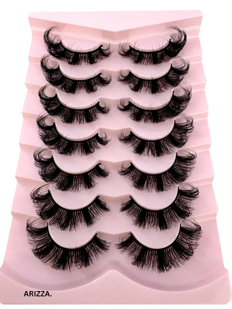 Strip Fluffy False Lashes Extensions 7pairs-X91