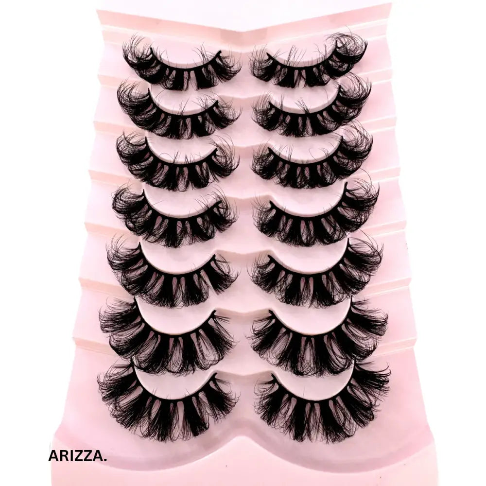 Strip Fluffy False Lashes Extensions 7pairs-X92