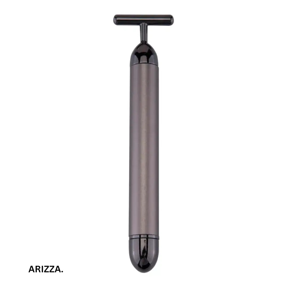 T Shape Vibrating Facial Roller Massager Black no box