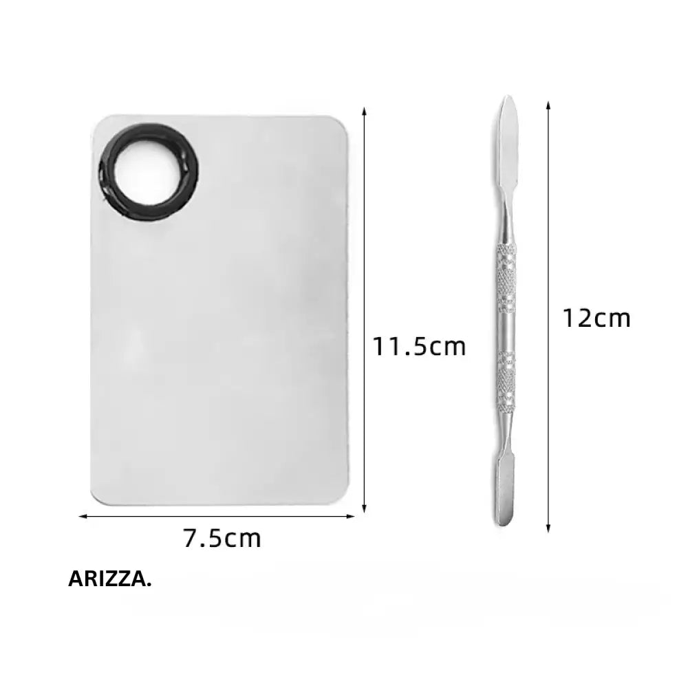 Upgrade Stainless Steel Makeup Mixing Palette