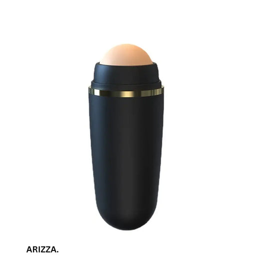 Volcanic Stone Face Oil Absorbing Roller Black
