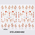 Women 3D Love Heart Lines Nail Sticker STZ-JC002-002