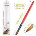 Women Carving Nail Brush Art Drawing Tool Orange Size 16
