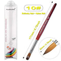 Women Carving Nail Brush Art Drawing Tool Red size 10
