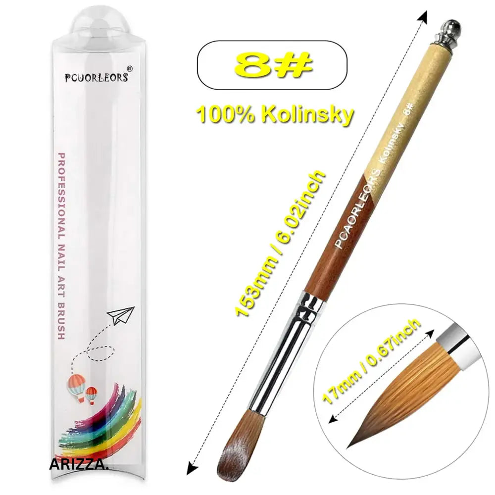 Women Carving Nail Brush Art Drawing Tool Size8