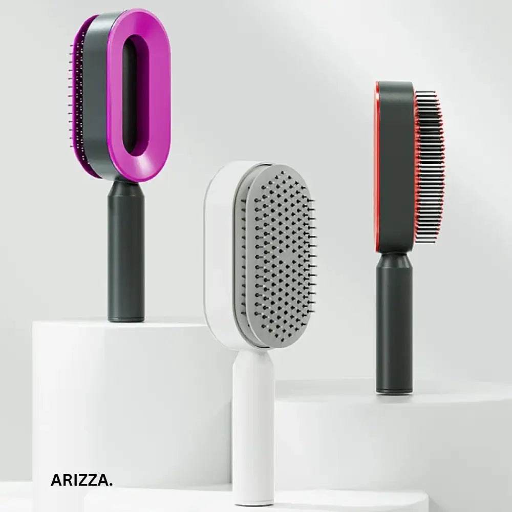 Women Hair Styling Self-Cleaning Hairbrush