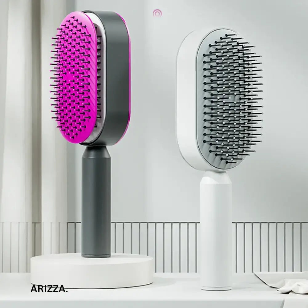 Women Hair Styling Self-Cleaning Hairbrush