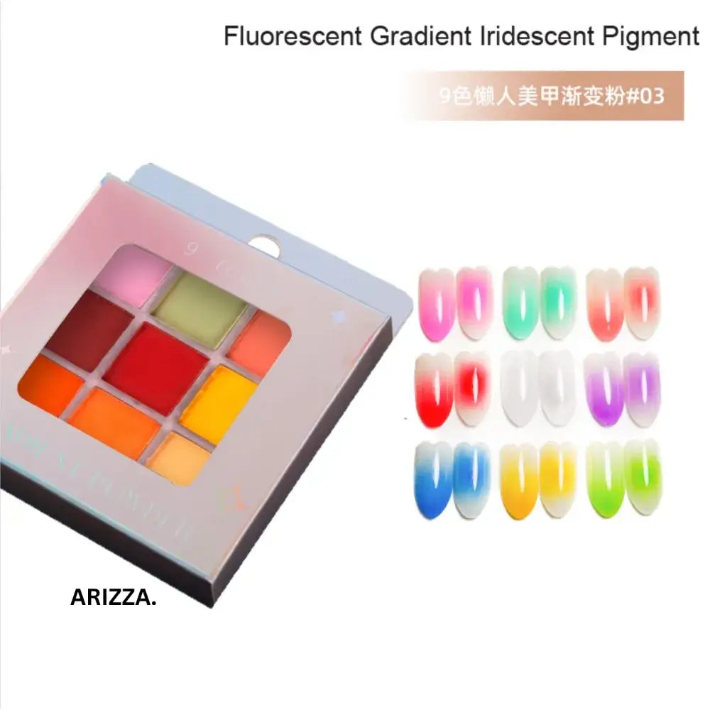 Women Magic Mirror Nail Pigment Palette