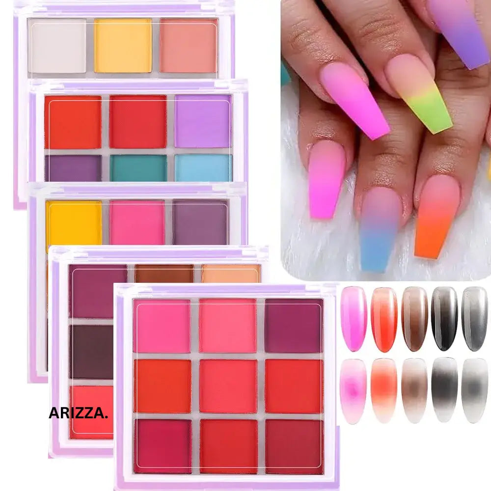 Women Magic Mirror Nail Pigment Palette
