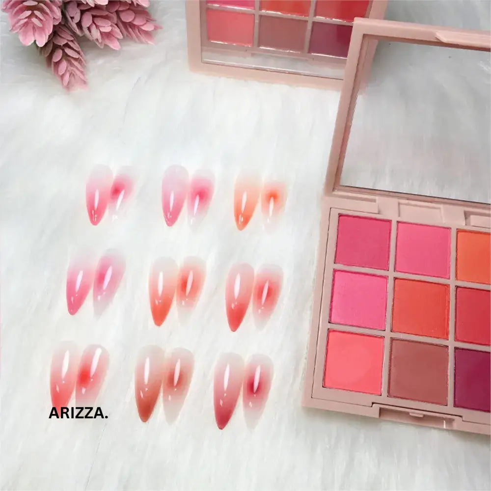 Women Magic Mirror Nail Pigment Palette
