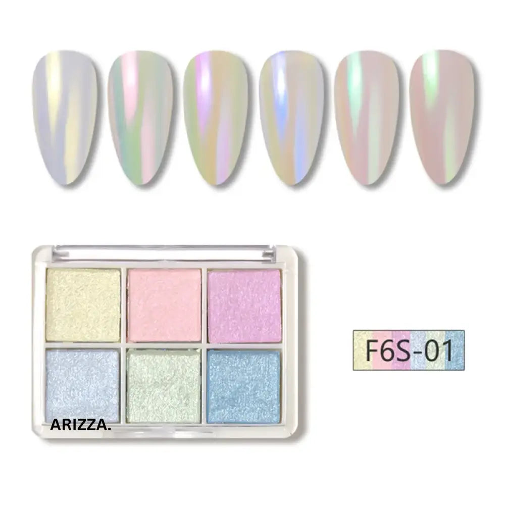 Women Magic Mirror Nail Pigment Palette FGT188-01