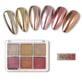 Women Magic Mirror Nail Pigment Palette FGT188-02