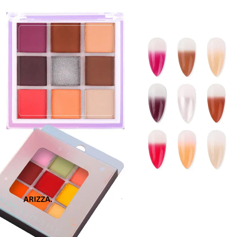 Women Magic Mirror Nail Pigment Palette FGT190-1