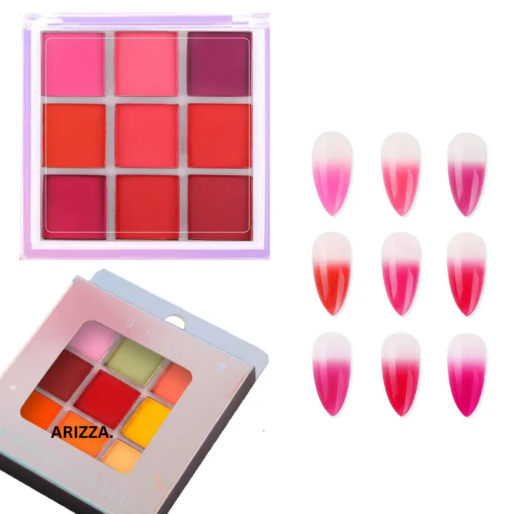 Women Magic Mirror Nail Pigment Palette FGT190-2