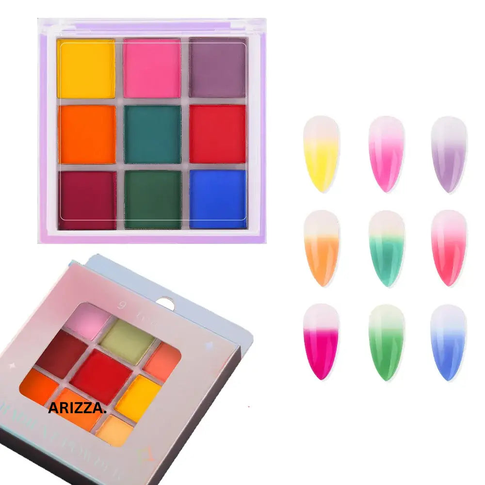 Women Magic Mirror Nail Pigment Palette FGT190-3