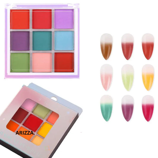 Women Magic Mirror Nail Pigment Palette FGT190-6