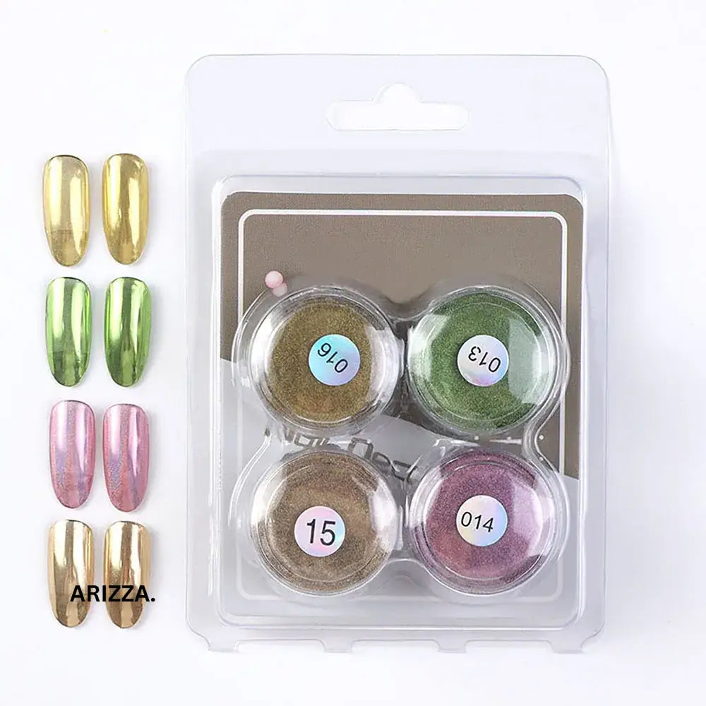 Women Magic Mirror Nail Pigment Palette FT231-S4