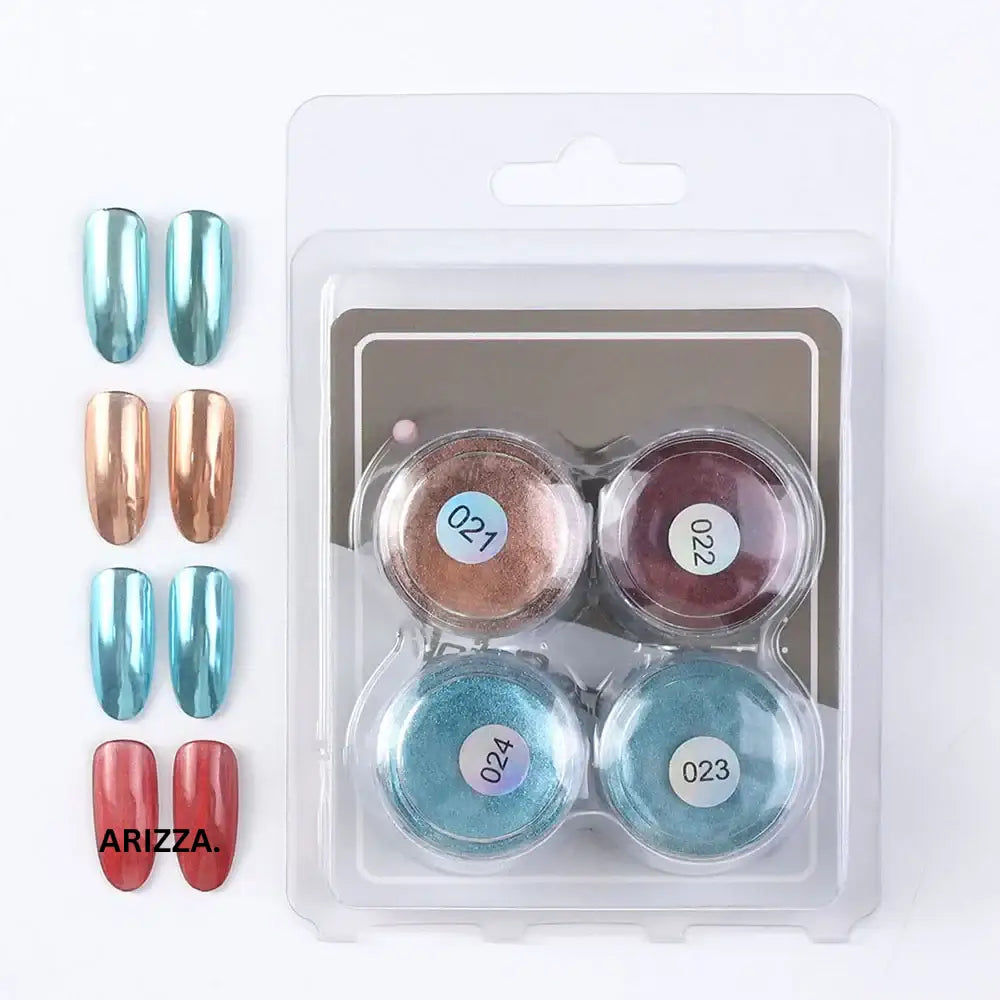 Women Magic Mirror Nail Pigment Palette FT231-S6