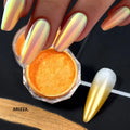 Women Milky white Gradient Nails Glitter Gradient B03