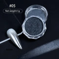 Women Milky white Gradient Nails Glitter Gradient B05
