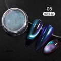 Women Milky white Gradient Nails Glitter Chameleon 10a