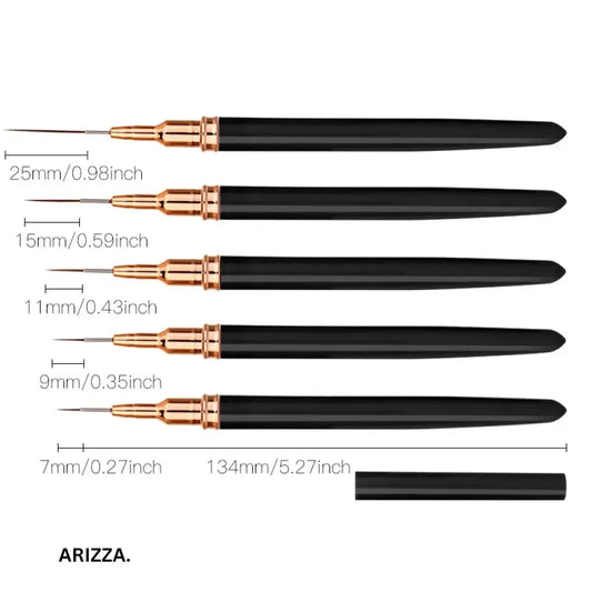 Women Nail Art Painting Fine Liner Black