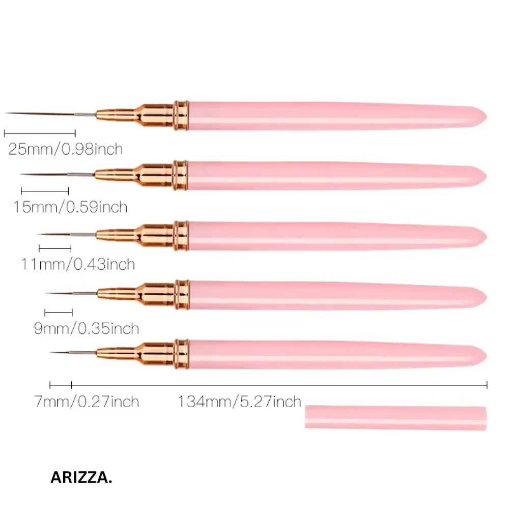 Women Nail Art Painting Fine Liner Pink