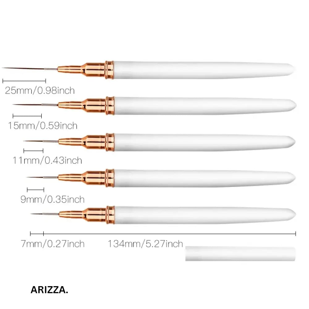 Women Nail Art Painting Fine Liner White
