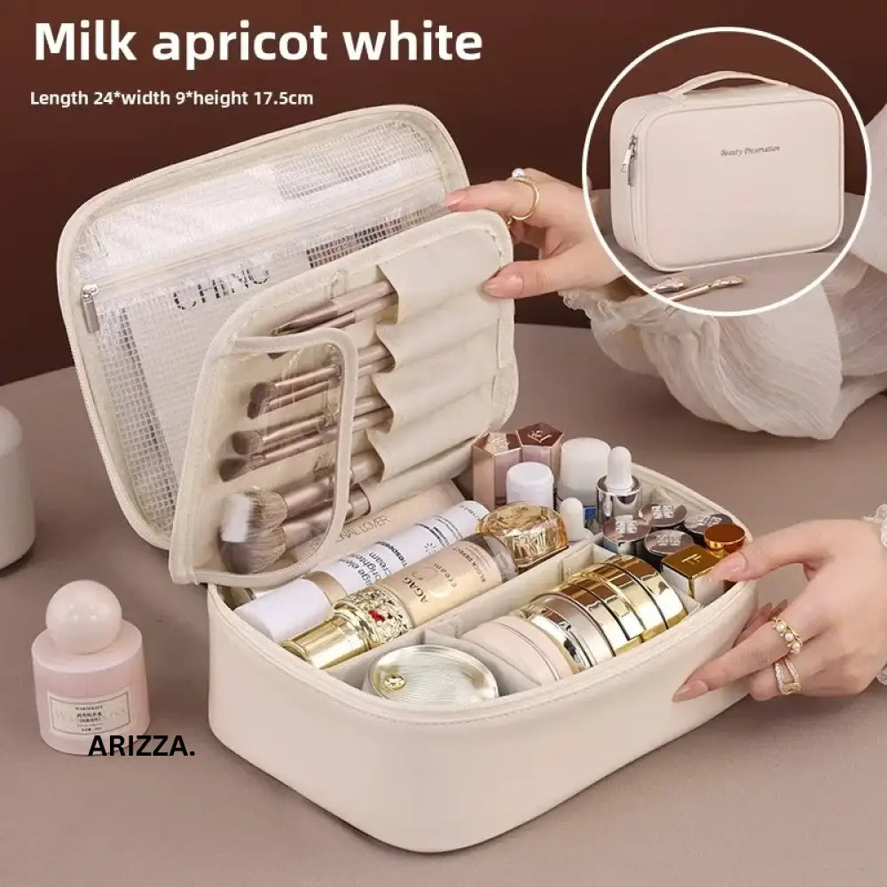 Women’s Luxury Cosmetic Storage Bag Beige